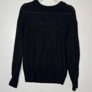 Everlane Women's Black Alpaca Pullover Lightweight Sweater Size XS